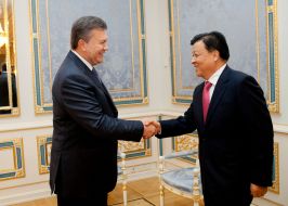 Viktor Yanukovich and Liu Yunshan