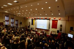 Participants of the opening of the Institute