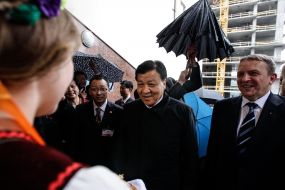 Liu Yunshan and Roman Vasko