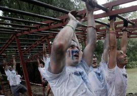 Participants of races on the survival «Kozak challenge»
