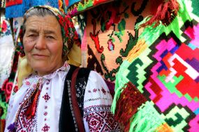 Member of the festival "Hutsul cheese"