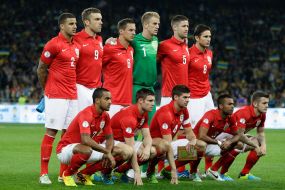 Line-up of the England national football team