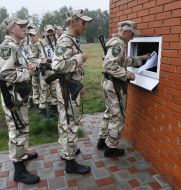 Servicemen of internal troops