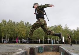 Servicemen of internal troops