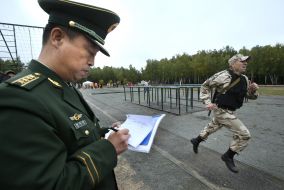 Servicemen of internal troops