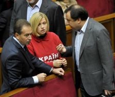 Nikolay Tomenko, Irina Gerashchenko and Nikolay Knyazhitskiy