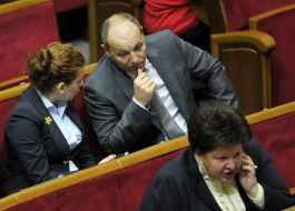 Andrey Parubiy and Lesya Orobets