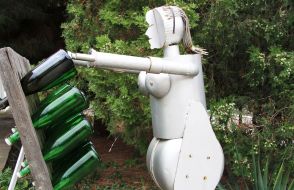 Sculptural composition of preparation of sparkling wines