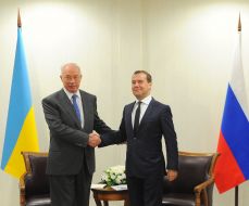 Nikolay Azarov and Dmitry Medvedev