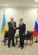 Nikolay Azarov and Dmitry Medvedev