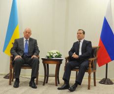 Nikolay Azarov and Dmitry Medvedev