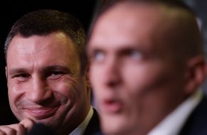 Vitali Klitschko and Aleksandr Usik 