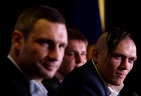 Vitali Klitschko and Aleksandr Usik 