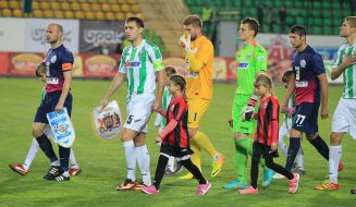 Soccer players before the match