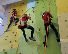 The members of the climbing section