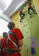 The members of the climbing section