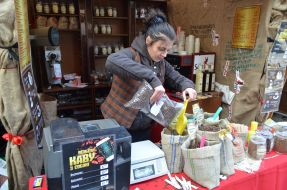 Sale of different sorts of coffee