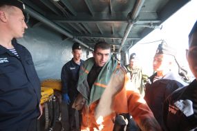 Члени команди рятувального судна Чорноморського флоту "ЕПРОН"