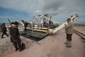 Mining of of sea salt