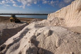 Mining of of sea salt