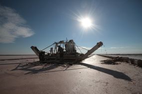 Mining of of sea salt