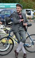 "Tweed Run" Autumn Bike Ride participant