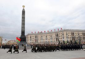 A wreath laying ceremony