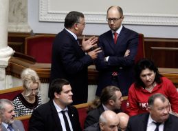Arseniy Yatsenyuk and Anatoliy Gritsenko
