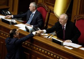 Igor Kaletnik, Vladimir Rybak and Oleg Lyashko