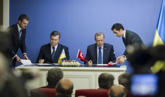 Viktor Yanukovich and Recep Tayyip Erdogan
