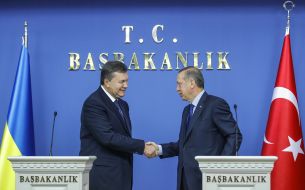 Viktor Yanukovich and Recep Tayyip Erdogan