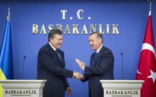 Viktor Yanukovich and Recep Tayyip Erdogan