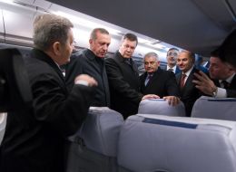 Viktor Yanukovich, Dmitriy Kiva and Recep Tayyip Erdogan