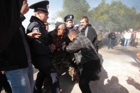 Participants of the protest