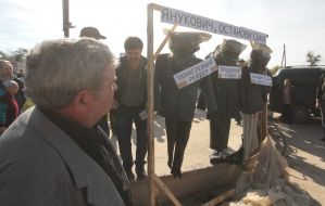 Participants of the protest