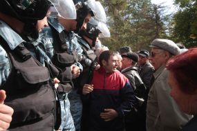 Participants of the protest