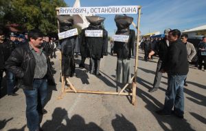 Participants of the protest