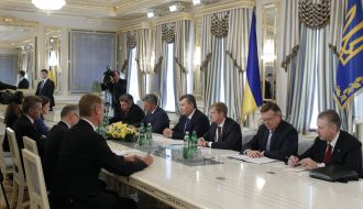 Meeting of Viktor Yаnukovich and Gunther Oettinger