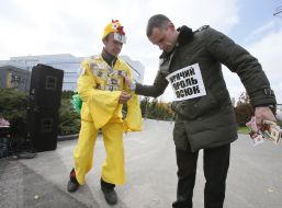 Protesters against substandard products