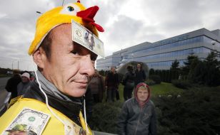 Protesters against substandard products