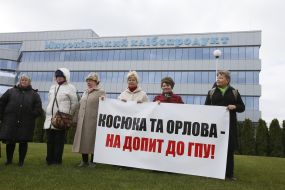 Protesters against substandard products