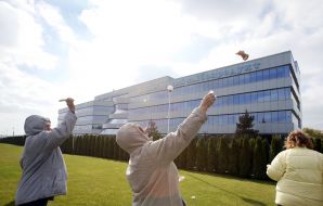 Protesters against substandard products