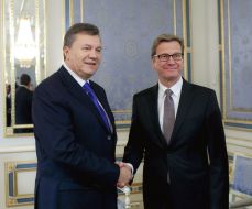 Viktor Yanukovich and Guido Westerwelle