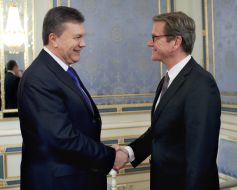 Viktor Yanukovich and Guido Westerwelle