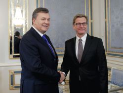 Viktor Yanukovich and Guido Westerwelle