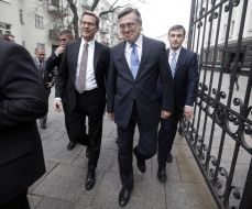 Guido Westerwelle and Leonid Kozhara