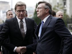 Guido Westerwelle and Leonid Kozhara