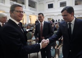 Guido Westerwelle and Yuriy Pavlenko