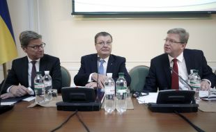 Guido Westerwelle, Konstantin Grishchenko and Stefan Fule