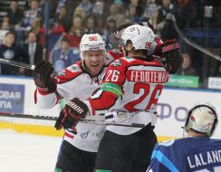 Teemu Laine and Ruslan Fedotenko